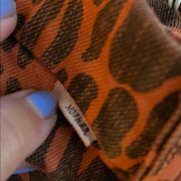 NWT MOTHER ORANGE LEOPARD PRINT HIGH WAIST JEANS - Picture 8 of 8